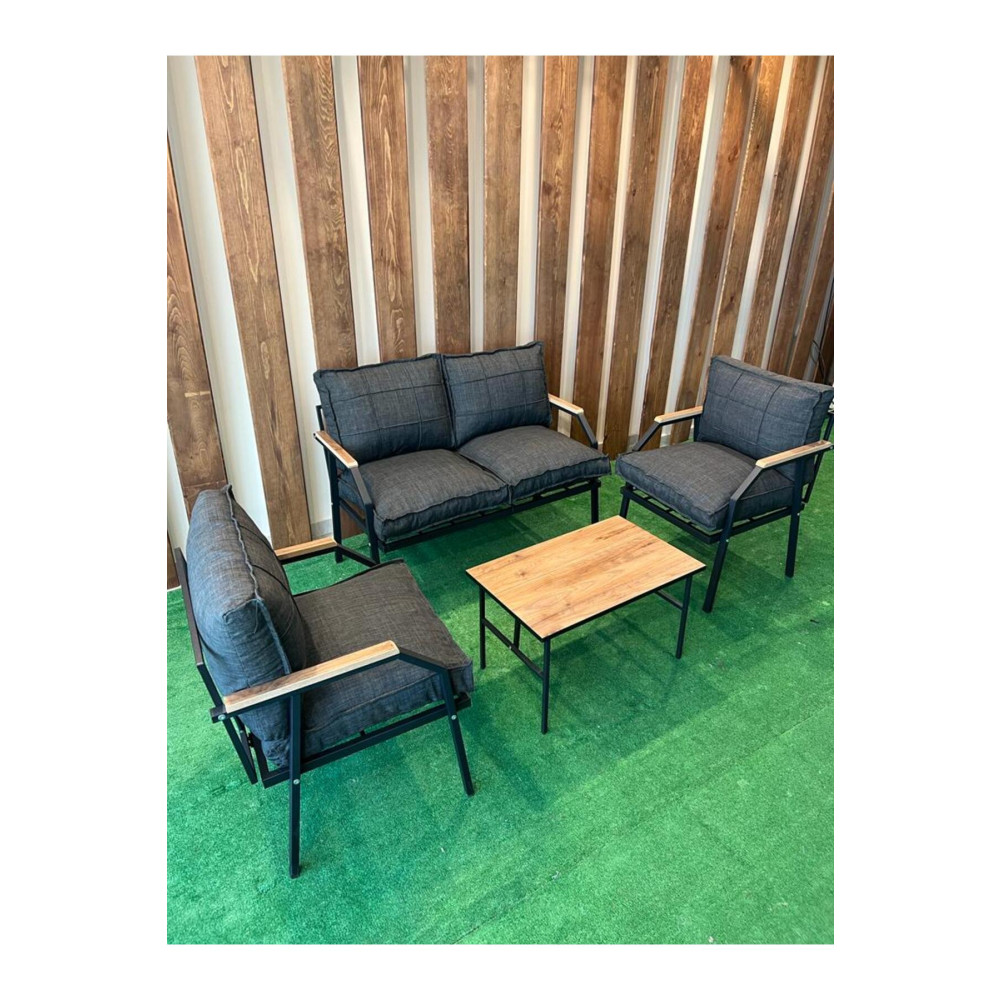 UFUK HOME Bahçe Mobilyası 2 1 1 Miray Bahçe Takımı Metal Sehpalı Balkon Takımı Çay Seti Nn211 Bahçe Mobilyası Takımı Fiyatı