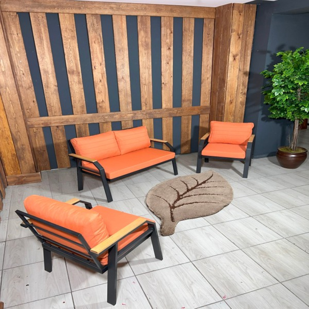 Ufuk Home Kavacık 2 1 1 Bahçe Takımı, Balkon Mobilyası, Balkon Bahçe Mobilyaları, Bahçe Masa Takımı, Çay Seti - Kiremit Bahçe Mobilyası Takımı Fiyatı