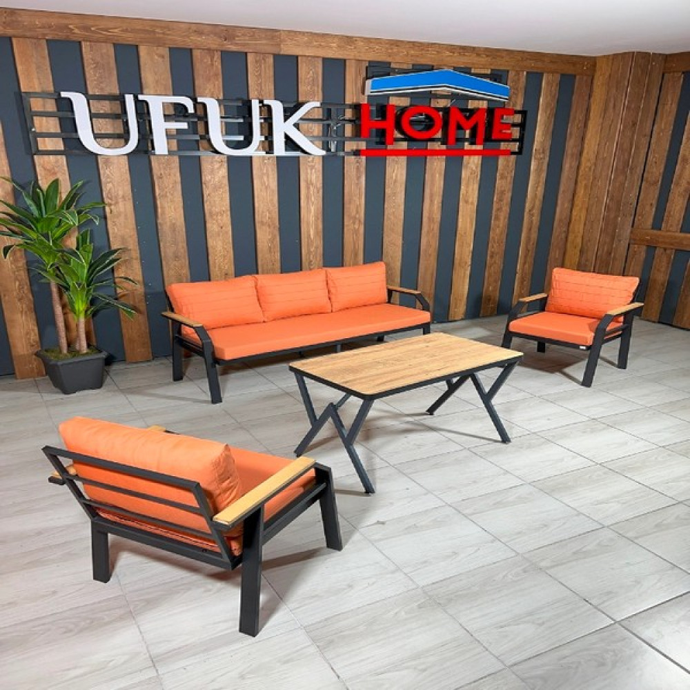Ufuk Home Kavacık 3+1+1+ Masa Bahçe Takımı, Balkon Mobilyası, Balkon Bahçe Mobilyaları, Bahçe Masa Takımı, Çay Seti - Kiremit Bahçe Mobilyası Takımı Fiyatı