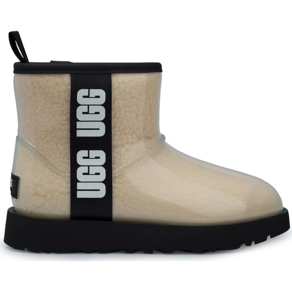 UGG Krem Kadın Bot 1113190 Ugg W Classic Clear Mini Natural / Black (Naturel/siyah) Kadın Botları Fiyatı