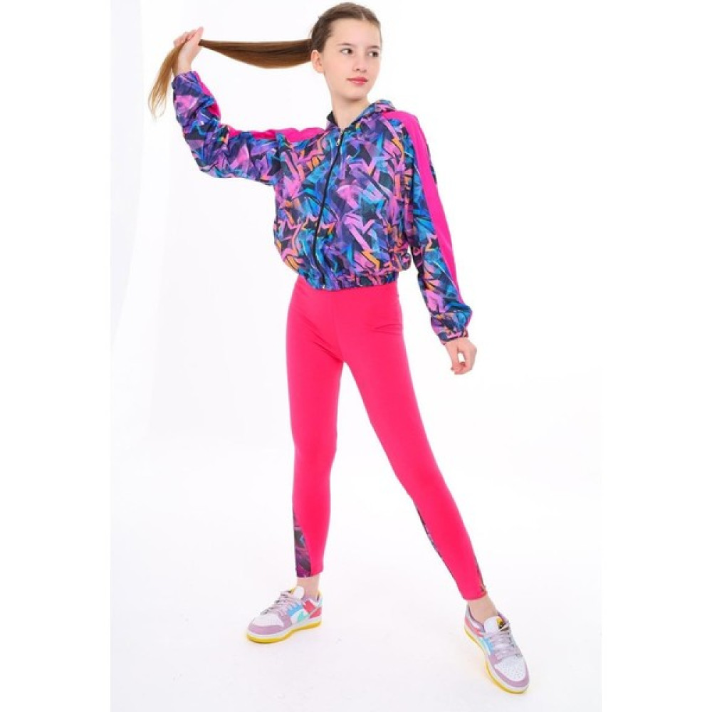 Ugly Duck 09-15 Yaş Kız Çocuk Siyah - Pembe Renk Yıldız Model Kapşonlu Yağmurluk Kız Çocuk Mont Fiyatı