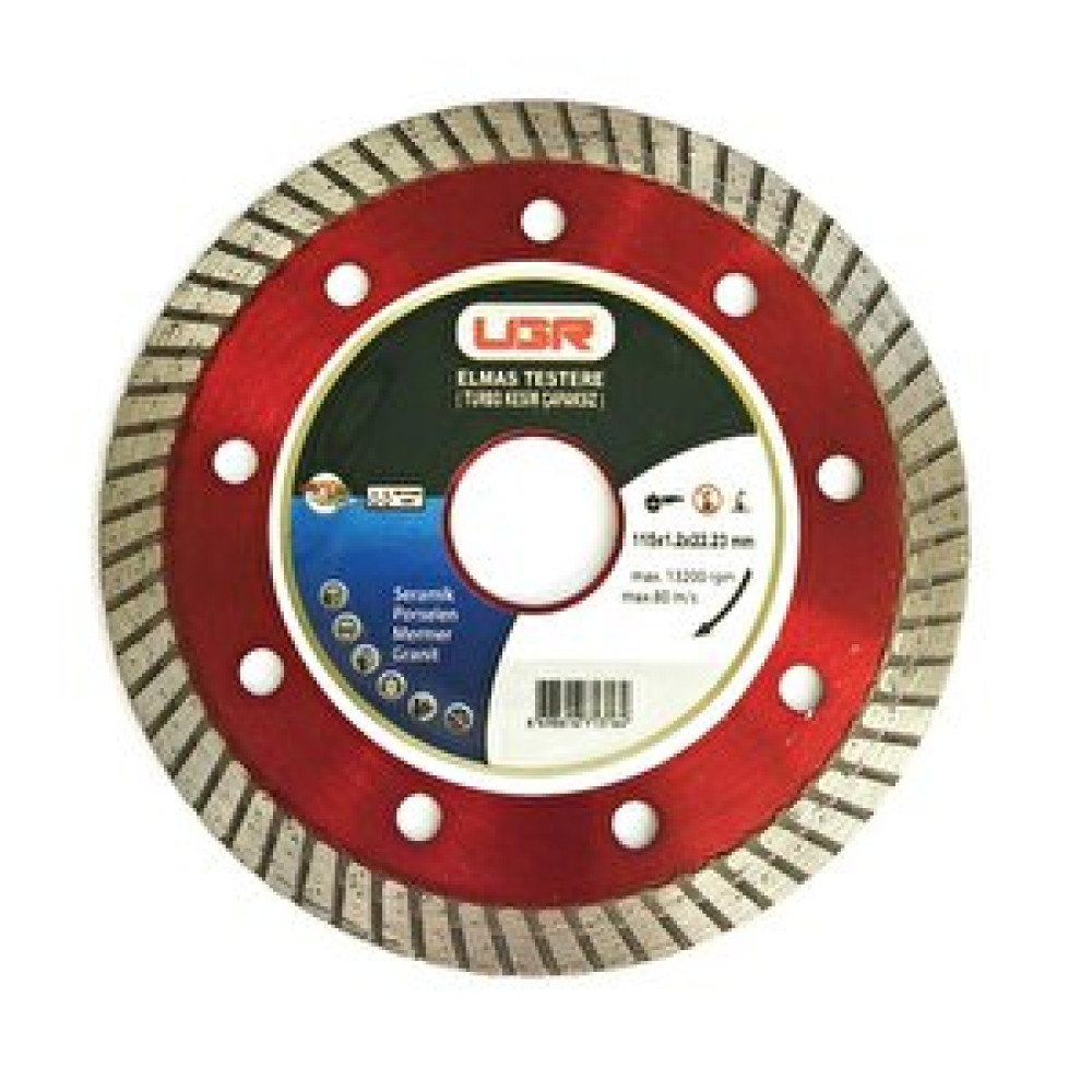 Ugr Elmas Testere 115 Mm Turbo Kesim Kesici Çapaksız Hassas Seramik Mermer Granit Yedek Parça - Elektrikli El Aletleri Fiyatı