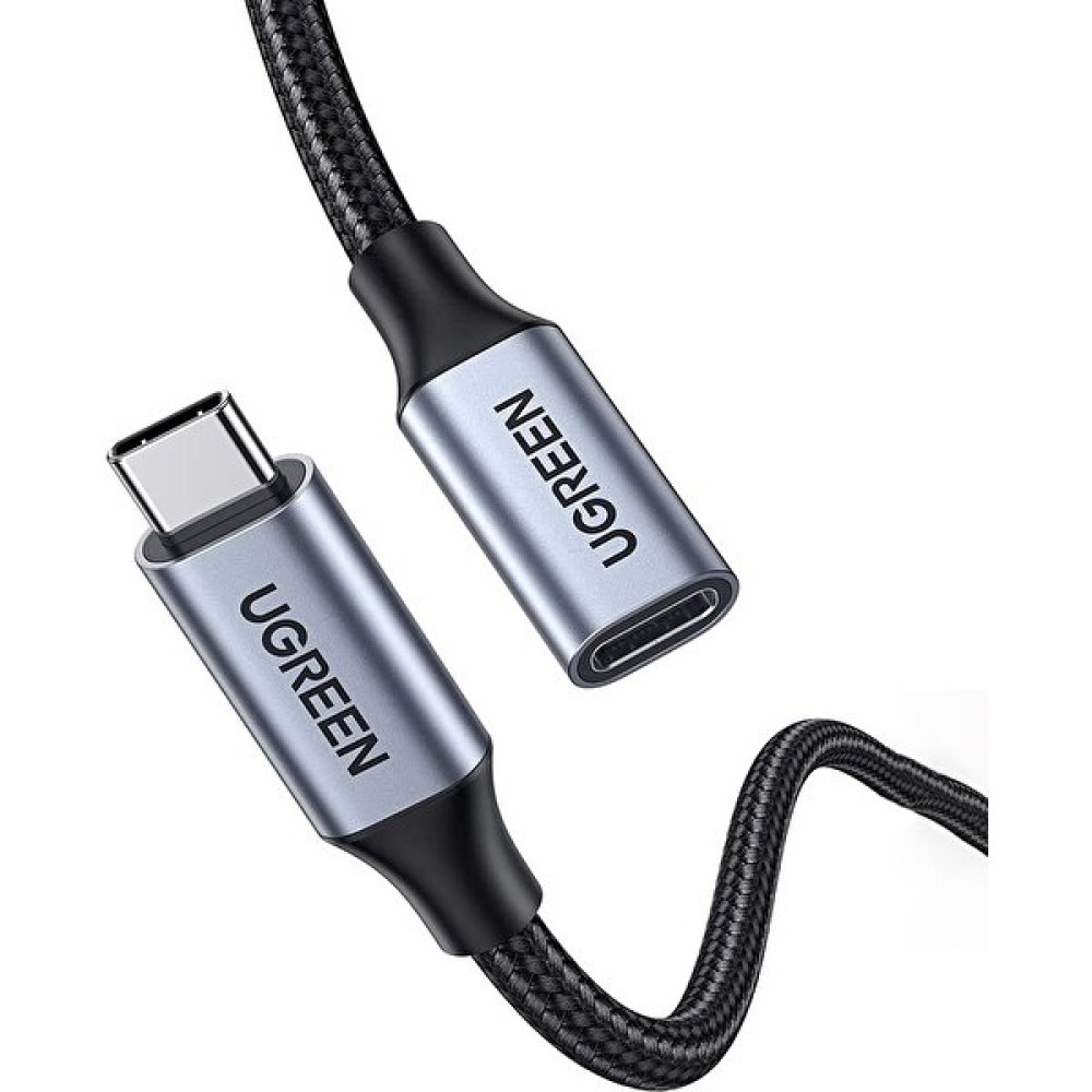 Ugreen Gen2 100W Thunderbolt 3 Type-C To Type-C Örgülü Uzatma Kablosu 50 cm Cep Telefonu Şarj Cihazı Fiyatı