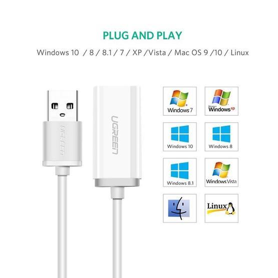 Ugreen Usb To 3.5 mm Aux Jack Girişli Harici Ses Kartı