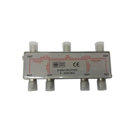 Uğur 6 Way 1/6 5-2500 Mhz Splitter
