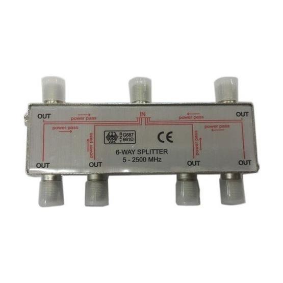 Uğur 6 Way 1/6 5-2500 Mhz Splitter