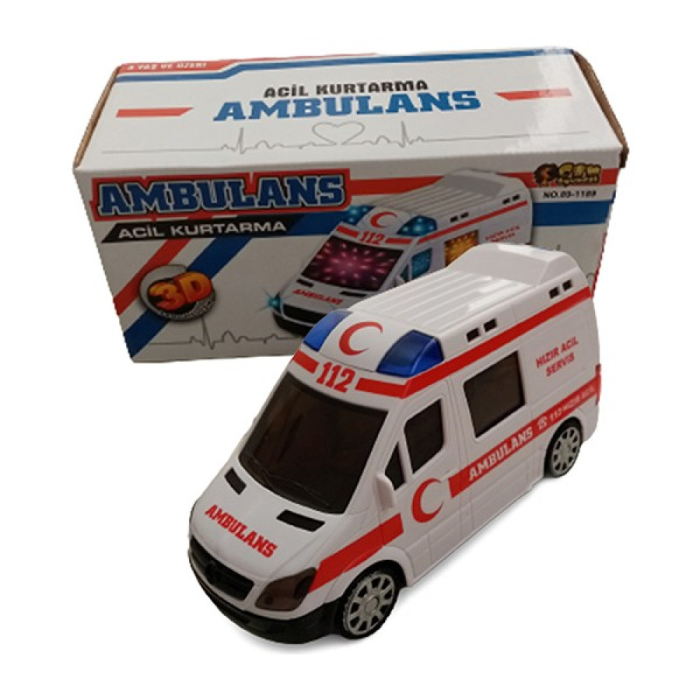 Uğur Böceği Ticaret Pilli Sesli Oyuncak Ambulans Çarp Dön (Video Mevcut) Oyuncak Araç Fiyatı