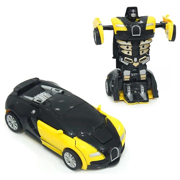 Uğur Böceği Ticaret Robota Dönüşen Araba Transformers It Bırak - Bugatti Modeli - Sarı Oyuncak Araç Fiyatı