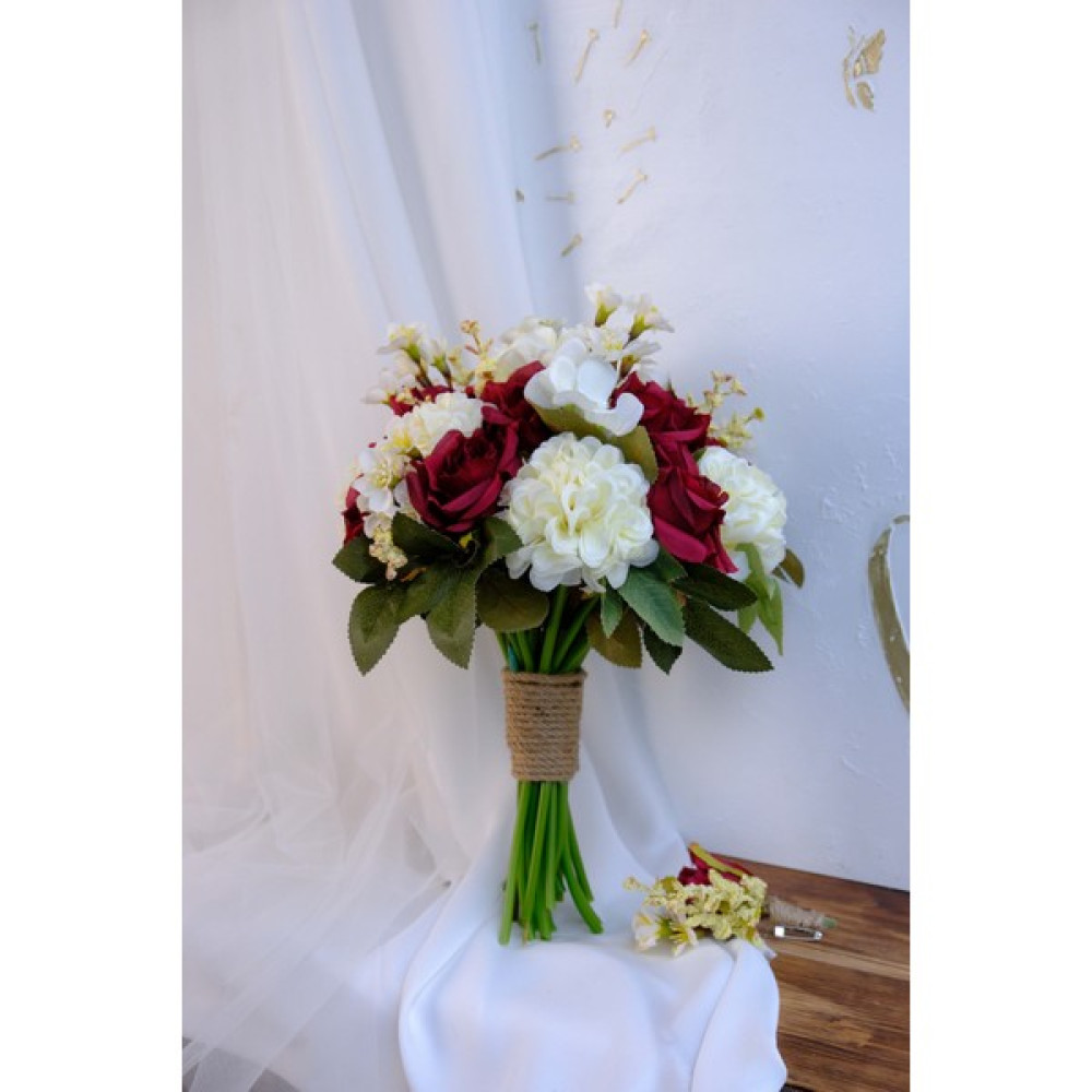 Uğur Gelin Buketi Opulent Bordo Premium Gelin Buketi Ev & Dekorasyon Aksesuarları Fiyatı