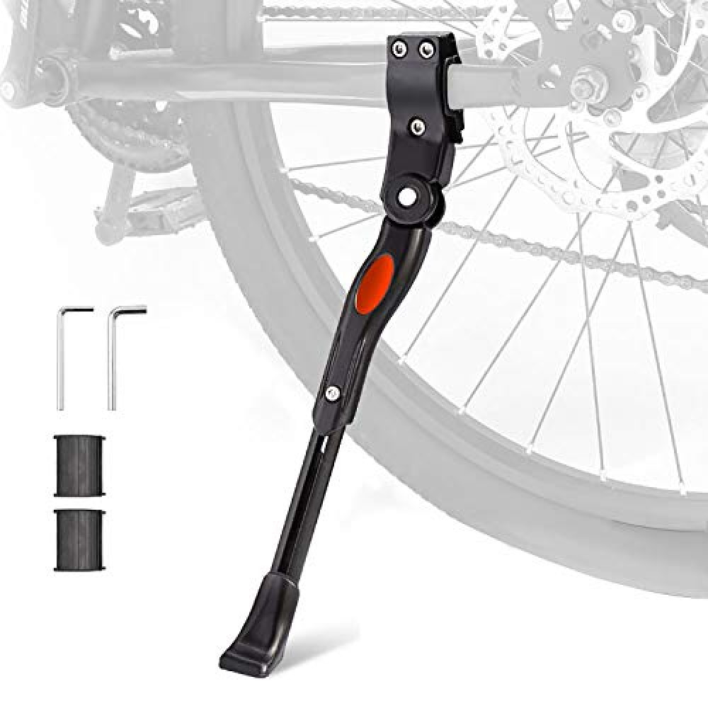 UHACKER Adjustable Bike Kickstand Aluminum Rear Side Bicycle Stand for Bike 22"-26"