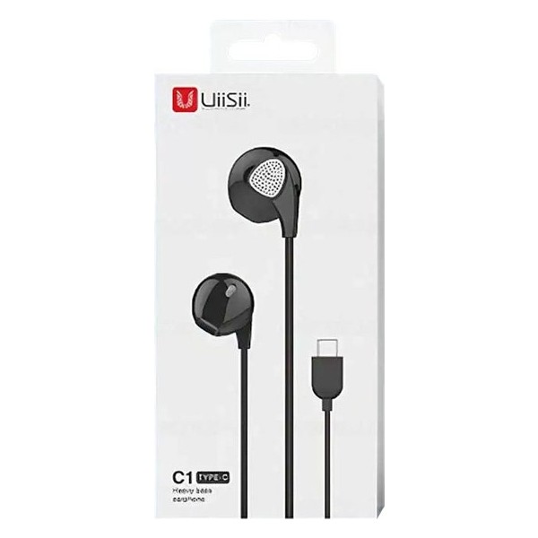 UiiSii C1 High-Quality Earphones Type-C Girişli Mikrofonlu Kablolu Kulaklık - Siyah Kulaklık Fiyatı