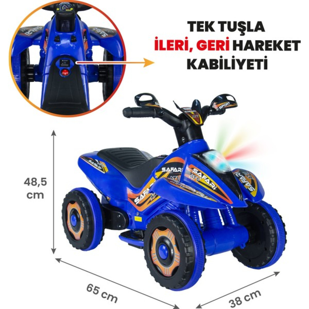UJ Toys 6V Akülü ATV Mavi Akülü Araba Fiyatı