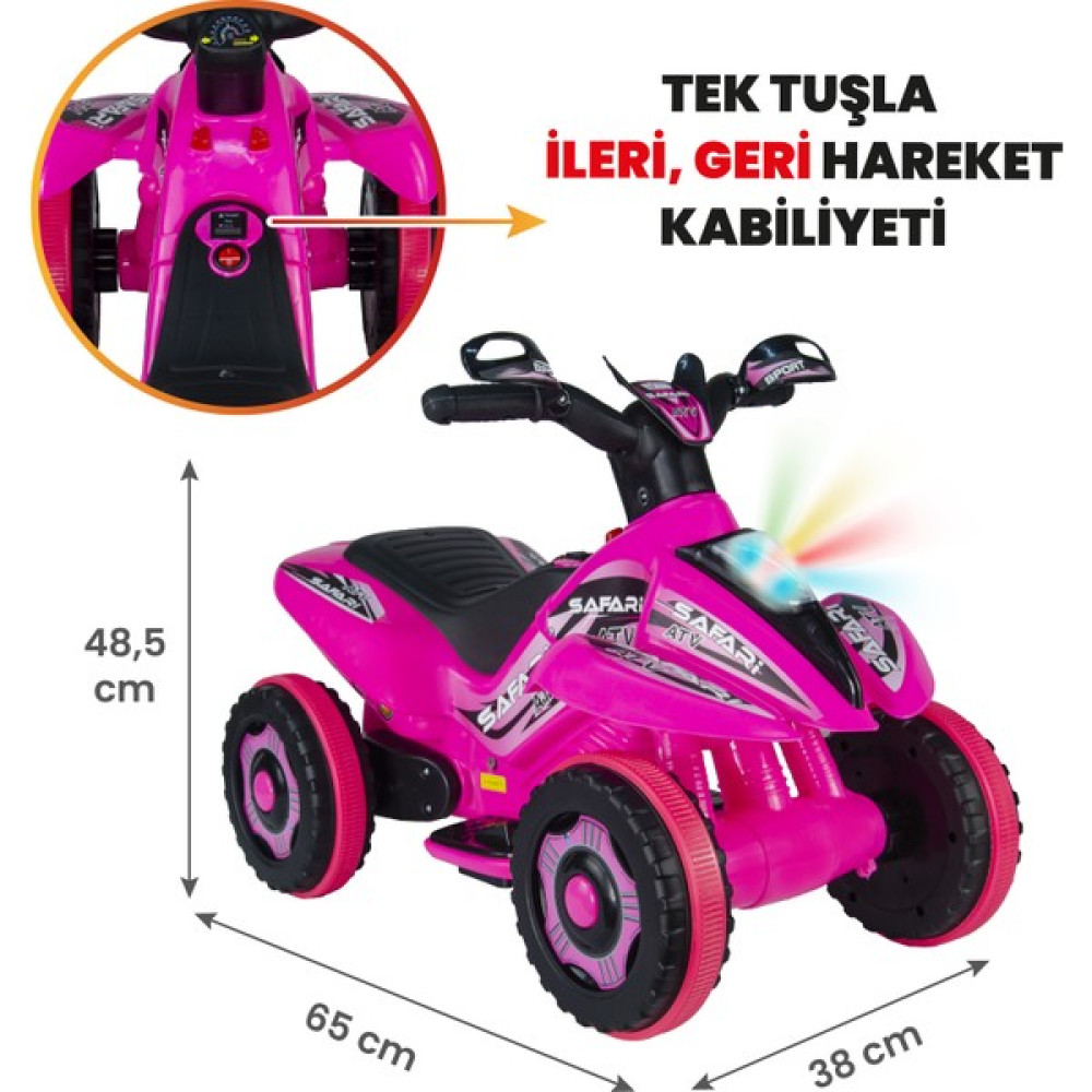 Uj Toys 6V Akülü Atv - Renkli Akülü Araba Fiyatı