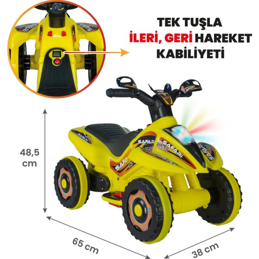 UJ Toys 6V Akülü ATV Sarı Akülü Araba Fiyatı