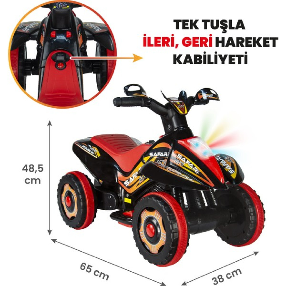 UJ Toys 6V Akülü ATV Siyah Akülü Araba Fiyatı