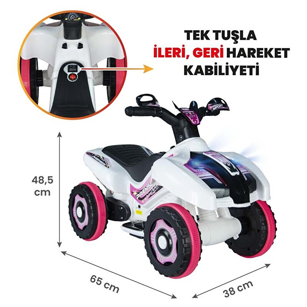 Uj Toys Rancer Atv Beyaz Prenses 6 Volt Bebek Oyuncakları Fiyatı