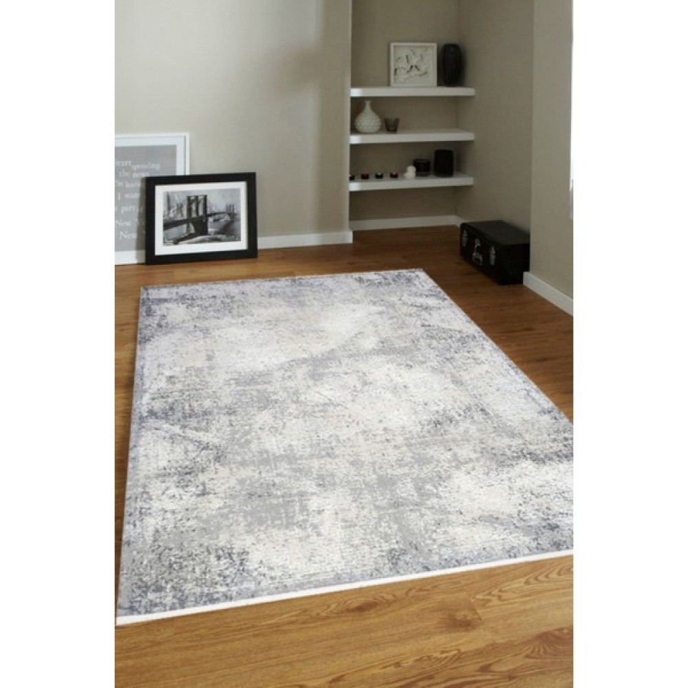 Ük Home 4m2-6m2 Bambu Tarz Modern Sık Dokuma Halı Salon Oturma Odası Mutfak Halısı Antialerjik Gri - 160 x 230 cm Salon Halısı Fiyatı