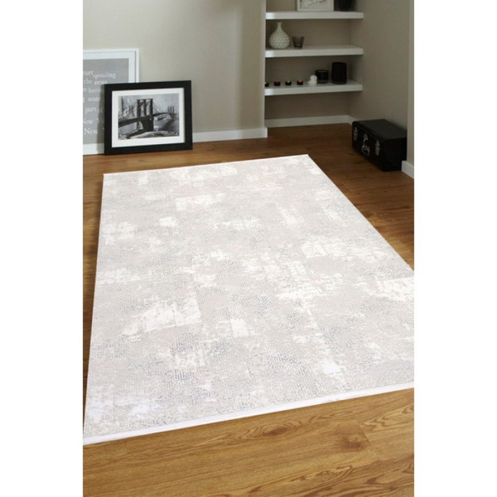 Ük Home 4m2-6m2 Bambu Tarz Modern Sık Dokuma Halı Salon Oturma Odası Mutfak Halısı Antialerjik Krem Beyaz - 200 x 290 cm Salon Halısı Fiyatı