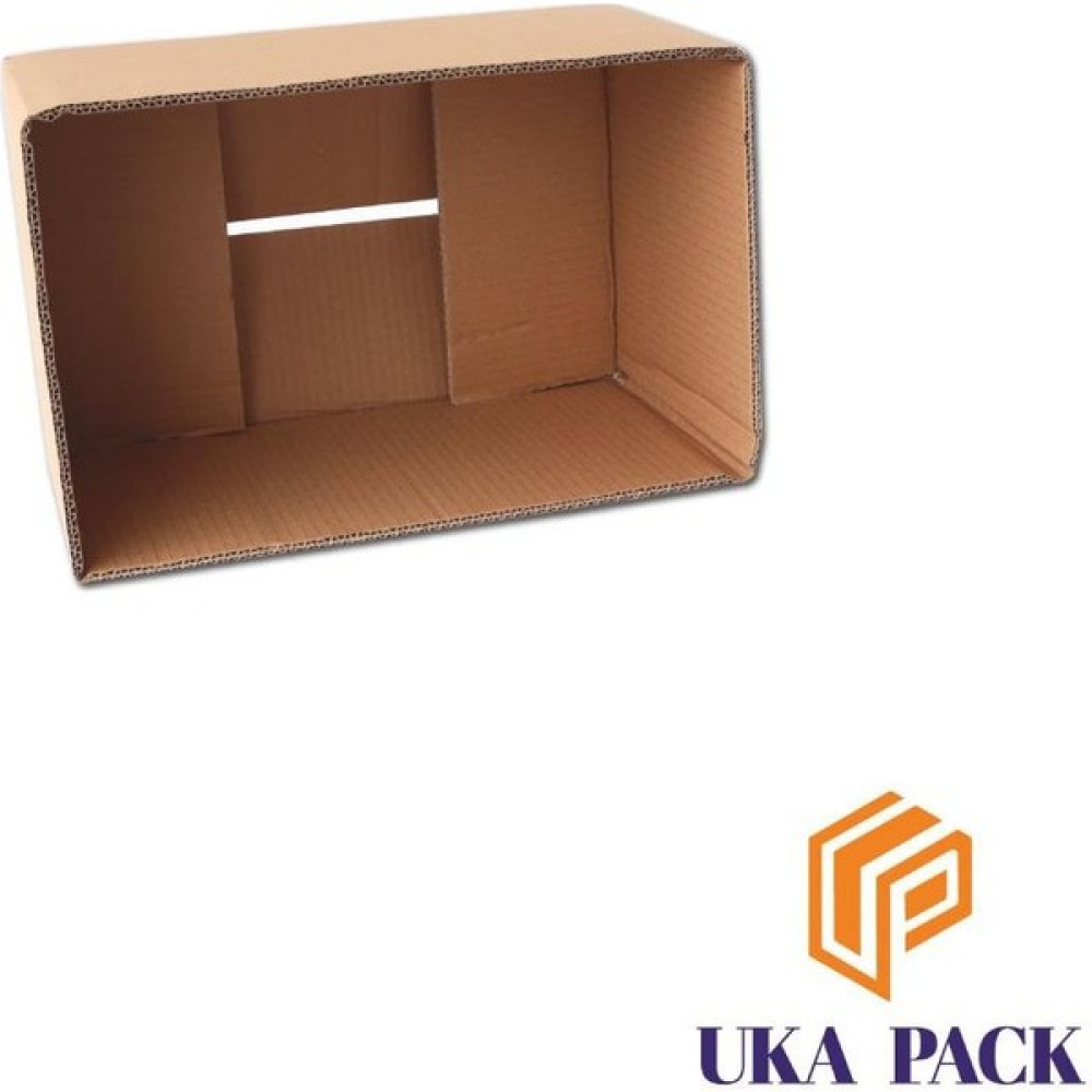 Ukapack Çift Oluklu Yarım Box Raf Kolisi, Sepet Kolisi , Depolama Kutusu - 10 Adet Nalburiye & Hırdavat Fiyatı