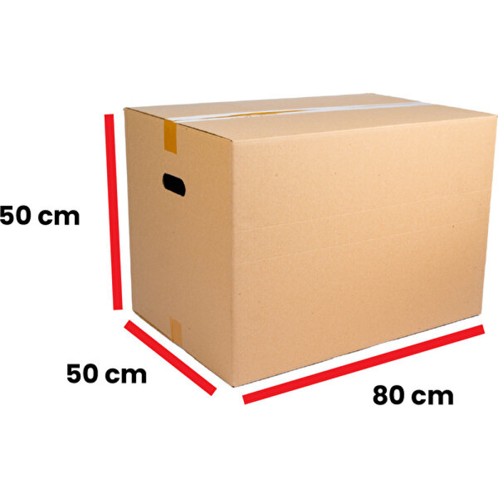 Ukapack Gramajlı El Tutamaklı Karton Taşıma-Taşınma Koli Kutu 80X50X50 - 1 Adet Nalburiye & Hırdavat Fiyatı