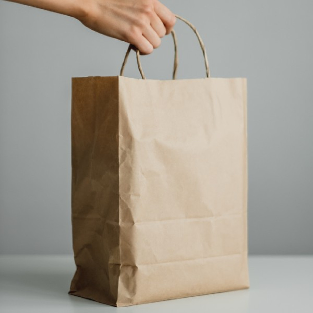Ukapack Kraft Poşet Burgu Saplı Karton Çanta 28X16X29 50 Adet Ofis Makineleri (Araçları) Fiyatı