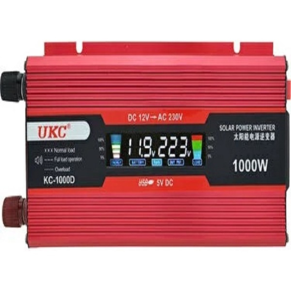 Ukc 1000W Inverter Dönüştürücü Dc 12V Ac 220 V 50 Hz Tam Koruma Ac Güç Inverteri USB Şarj Adaptörü Kaynak Makineleri Fiyatı