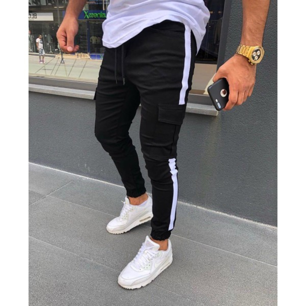 Ukd Slim Fit Kesim Yandan Çizgili Kargo Pantolon Erkek Pantolon Fiyatı