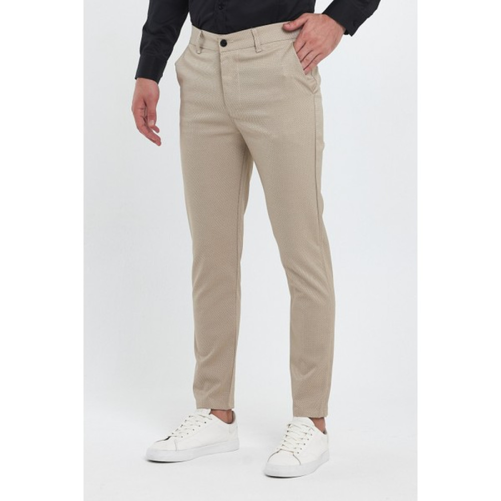 Ukdwear Erkek Bej Dar Kesim Günlük Keten Pantolon Erkek Pantolon Fiyatı