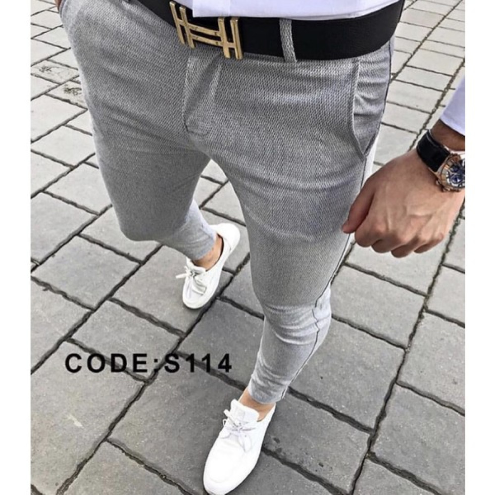 ukdwear Erkek Gri Petek Desen Keten Pantolon Erkek Pantolon Fiyatı