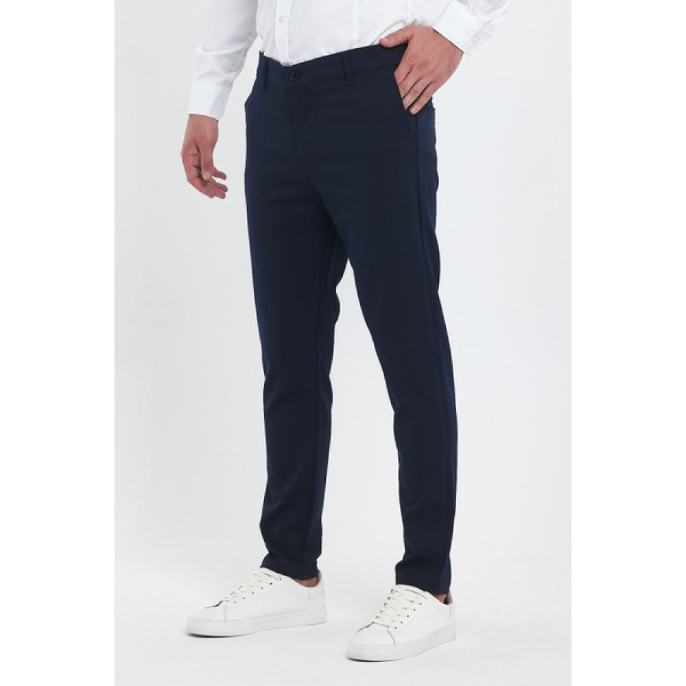 ukdwear Erkek Lacivert Dar Kesim Günlük Keten Pantolon Erkek Pantolon Fiyatı