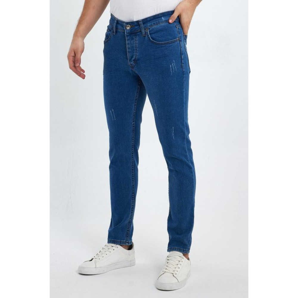 ukdwear Erkek Mavi Slimfit Kesim Esnek Kot Pantolon Jeans Erkek Jeans / Kot Pantolon Fiyatı