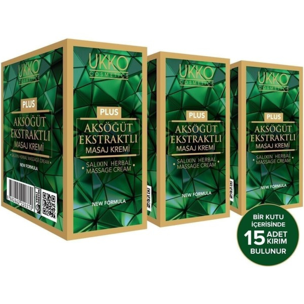 Ukko Cosmetics 3 Adet Aksöğüt Ekstraktlı Masaj Kremi Plus - Snap Sachet - Ürün Nemlendiriciler Fiyatı
