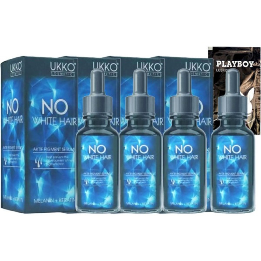 Ukko Cosmetics No White Hair Aktif Pigment Melanin Keratin Saç Serumu 50 ml x 4 adet + Jel Oto Boyaları Fiyatı