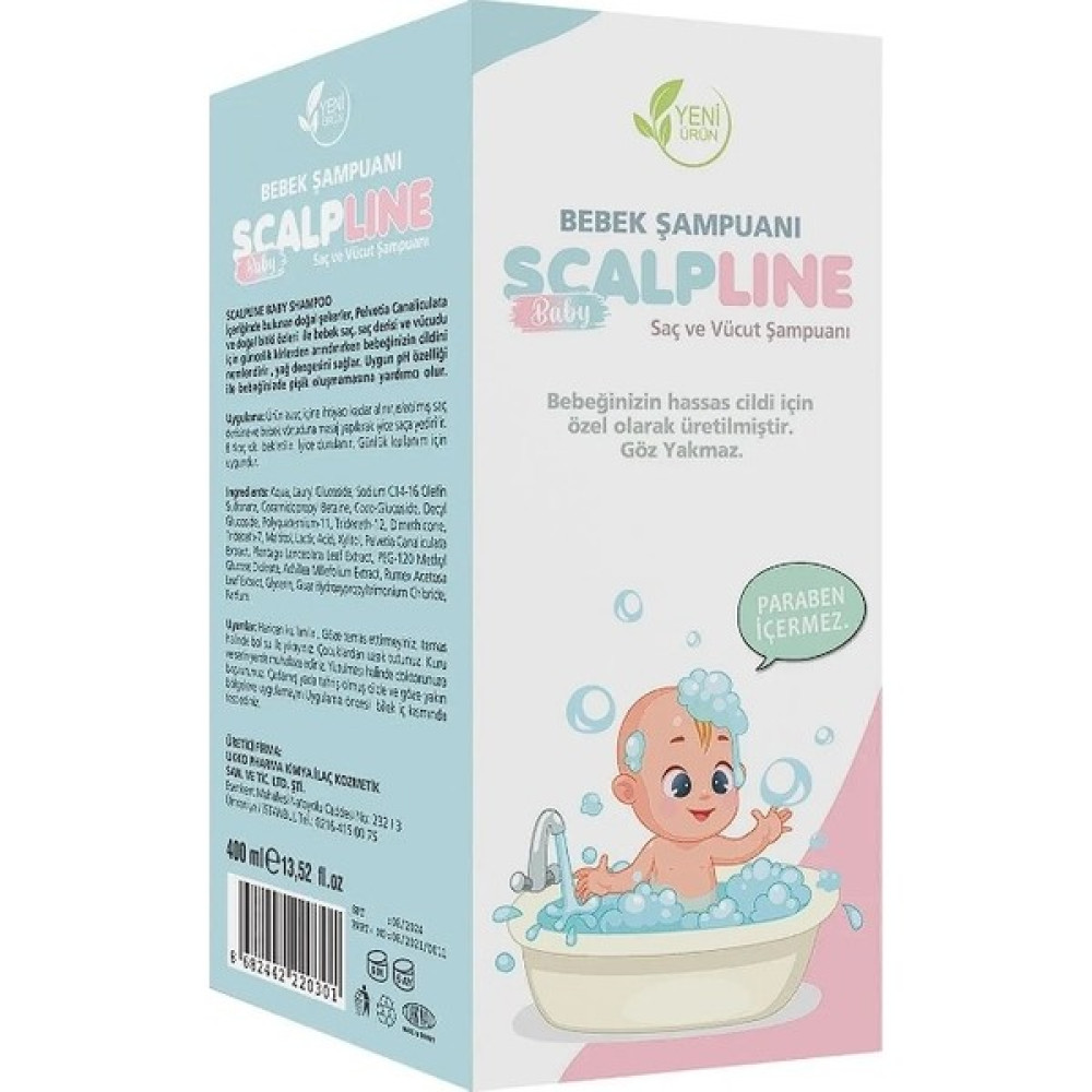 Ukko Pharma Scalpline Bebek Şampuanı Tuz ve Paraben Içermez - Antı Alerjık Bebek Şampuanı Fiyatı