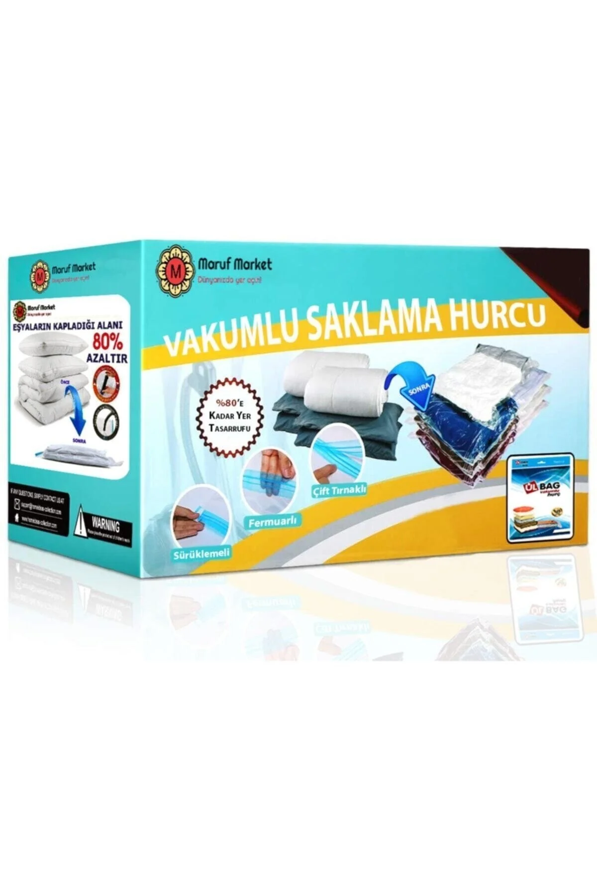 ÜLBAG (3 ADET) Jumbo Boy 90 Cm X 120 Cm - ( Yorgan ) Vakumlu Poşet- Vakumlu Hurç - Vakumlu Poşet Seti" Hurç Fiyatı