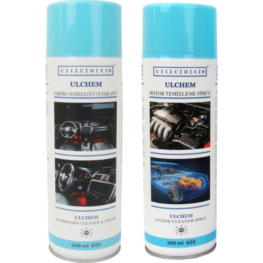 Ulchem Motor Temizleyici Sprey - Torpido Temizleyici Sprey Köpük 500 ml Oto Bakım & Temizlik Ürünleri Fiyatı