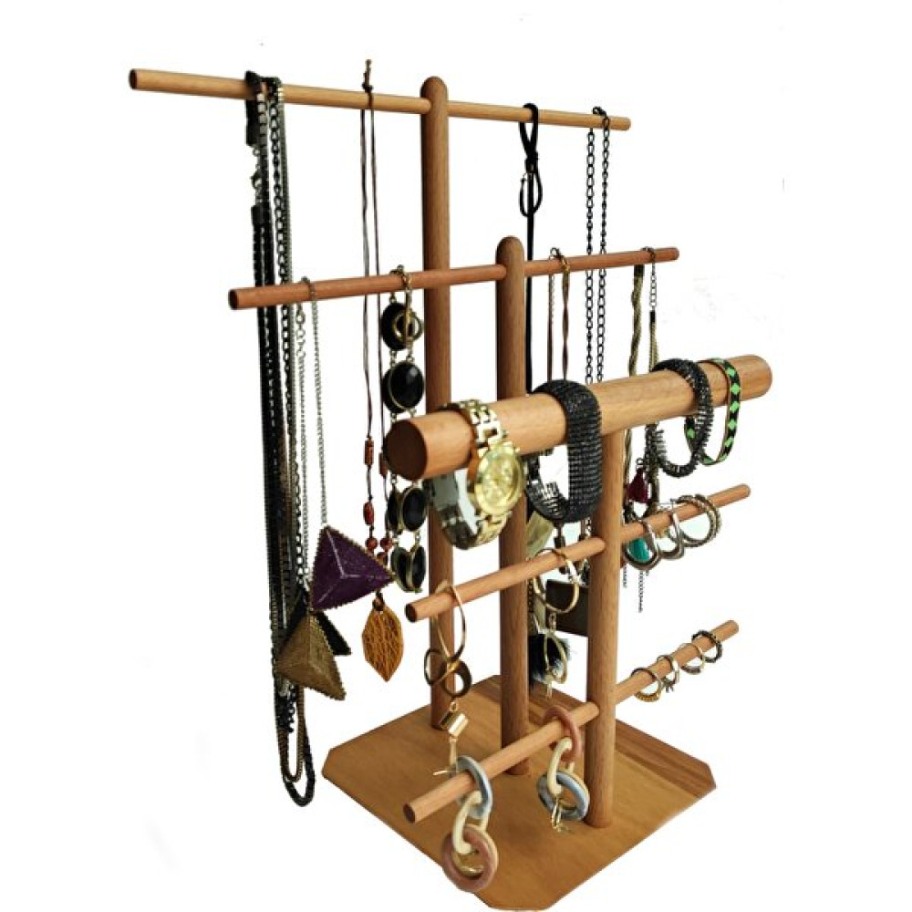 Uldemart Ahşap Takı Askısı 45 cm Takı Standı. Kolye Bileklik Askısı Takı Düzenleyici Organizer Eşya Saklama / Düzenleme Fiyatı