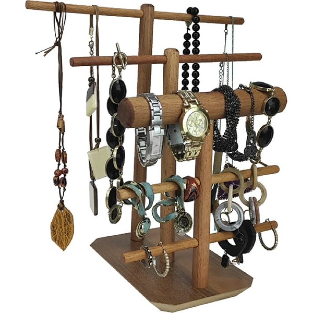 Uldemart Takı Organizer Ahşap Takı Askısı 35 cm Takı Standı. Kolye Bileklik Askısı Takı Düzenleyici Eşya Saklama / Düzenleme Fiyatı