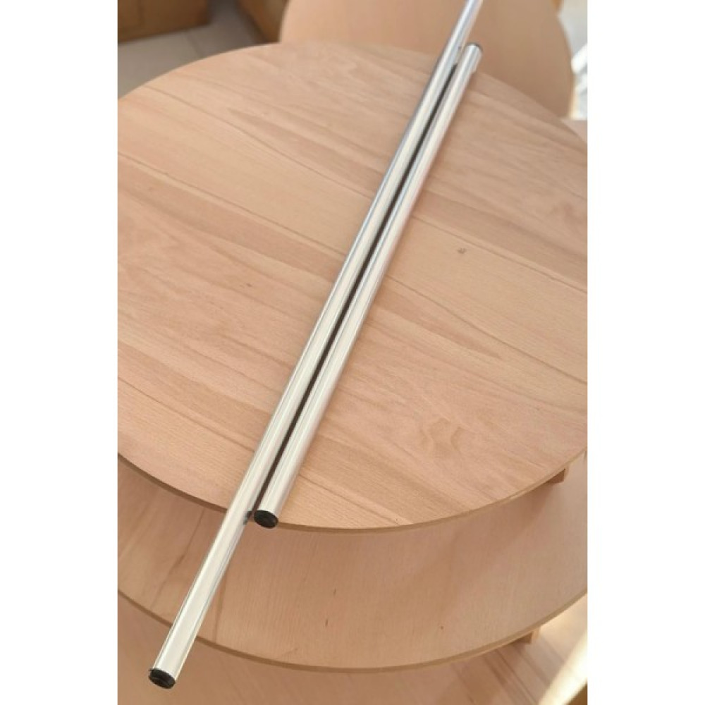 Ülgenev 2'li Alüminyum Paslanmaz Metal Masterchef Pratik 60-90 cm Hamur, Yufka Açıcı Oklava - Gri Mutfak Gereçleri Fiyatı