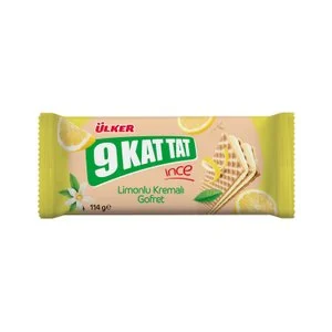 Ülker 9 Kat Tat İnce Limon Kremalı Gofret 114 g Diğer Fiyatı