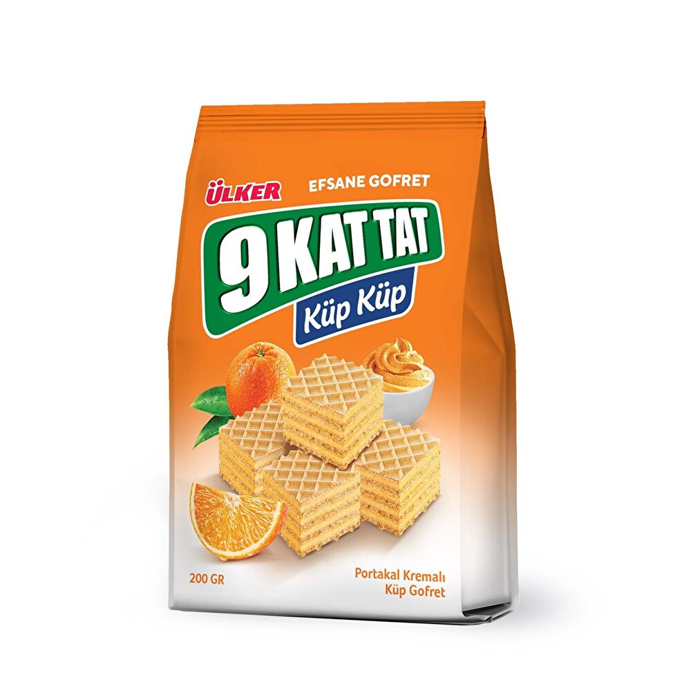 Ülker 9 Kat Tat Küp Gofret Portakallı 200 g Çikolata ve Gofret Fiyatı