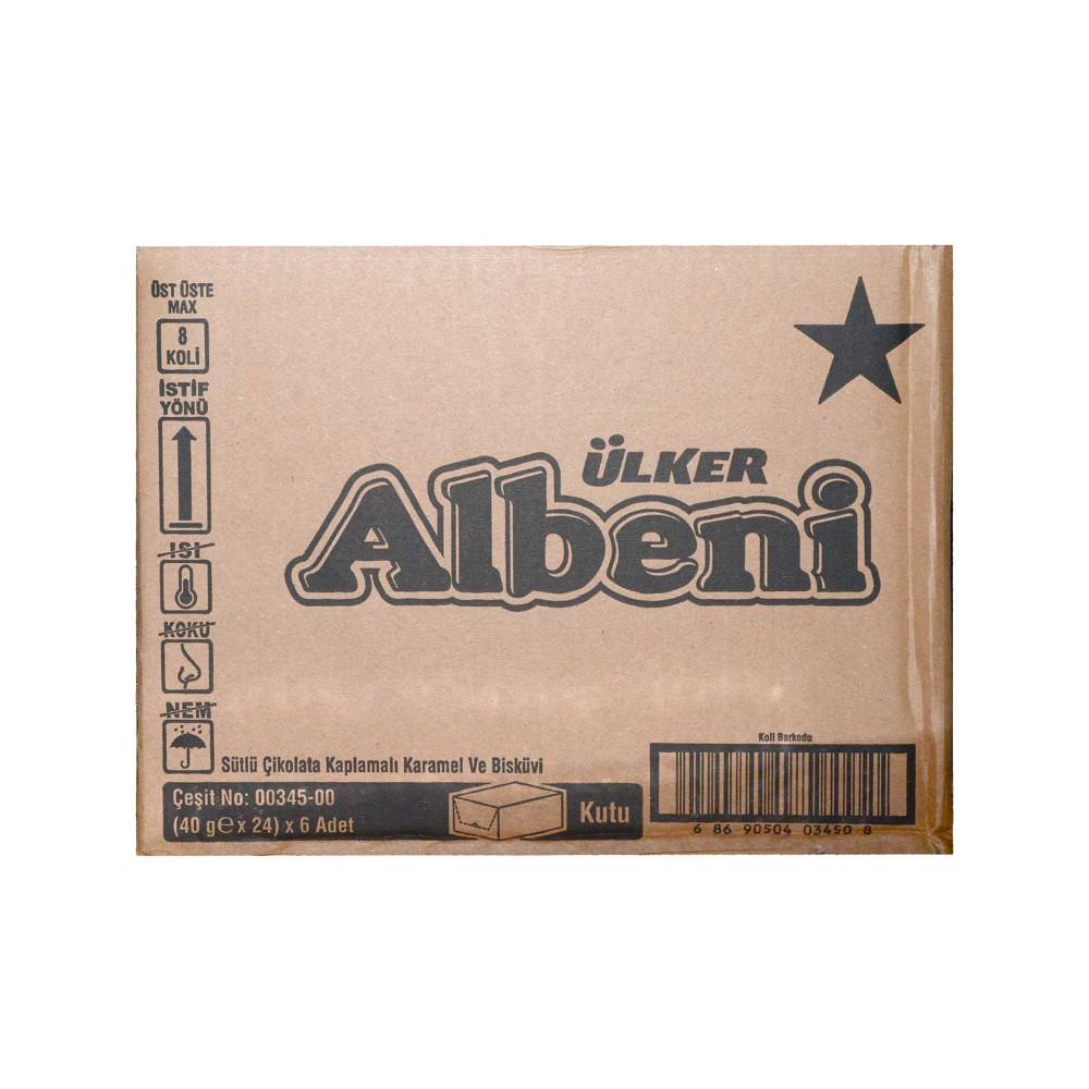 Ülker Albeni 40 gr 24'lü Paket Sütlü Çikolata