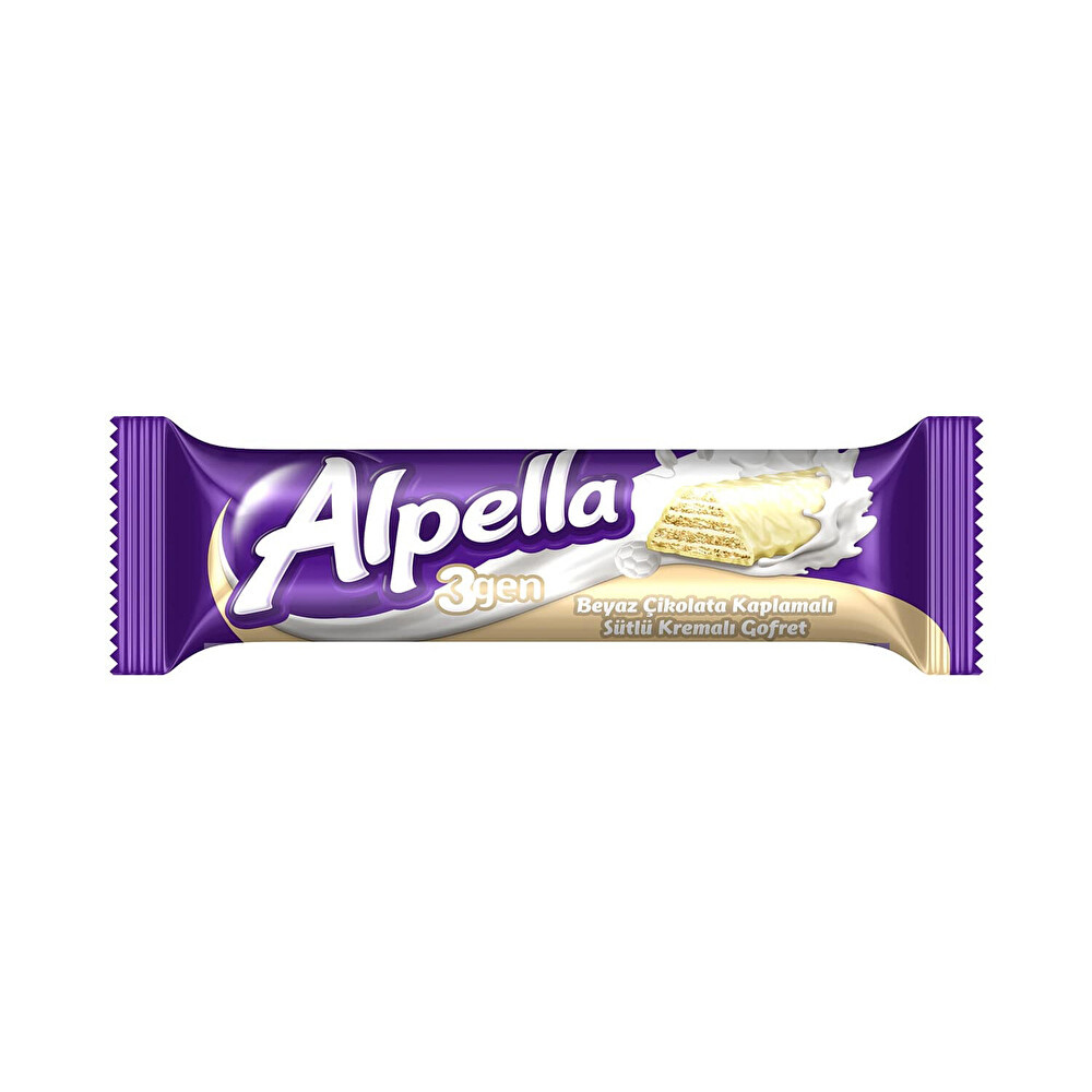Ülker Alpella 3gen Beyaz Çikolatalı Gofret Çikolata ve Gofret Fiyatı