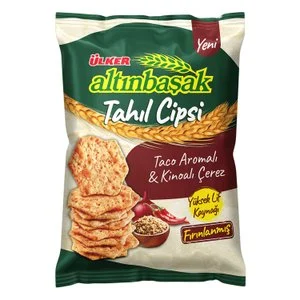 Ülker Altınbaşak Tahıl Cipsi Taco Aromalı&Kinoalı Çerez 50 g Diğer Fiyatı
