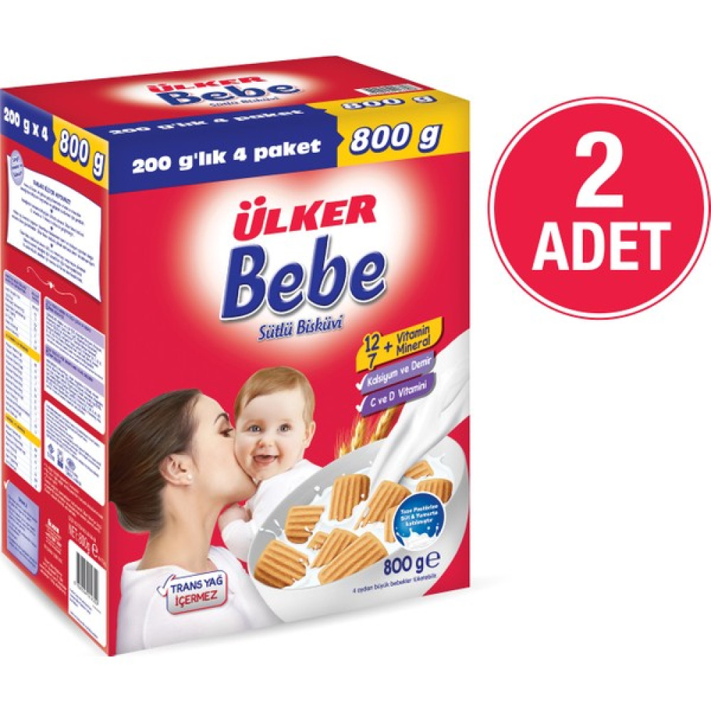 Ülker Bebe Biskuvisi 800 Gr 2 Adet Bebek Beslenme Gereçleri Fiyatı