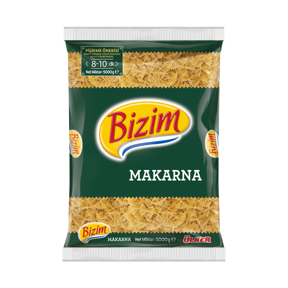 Ülker Bizim Makarna Kelebek 5 kg Makarnalar Fiyatı
