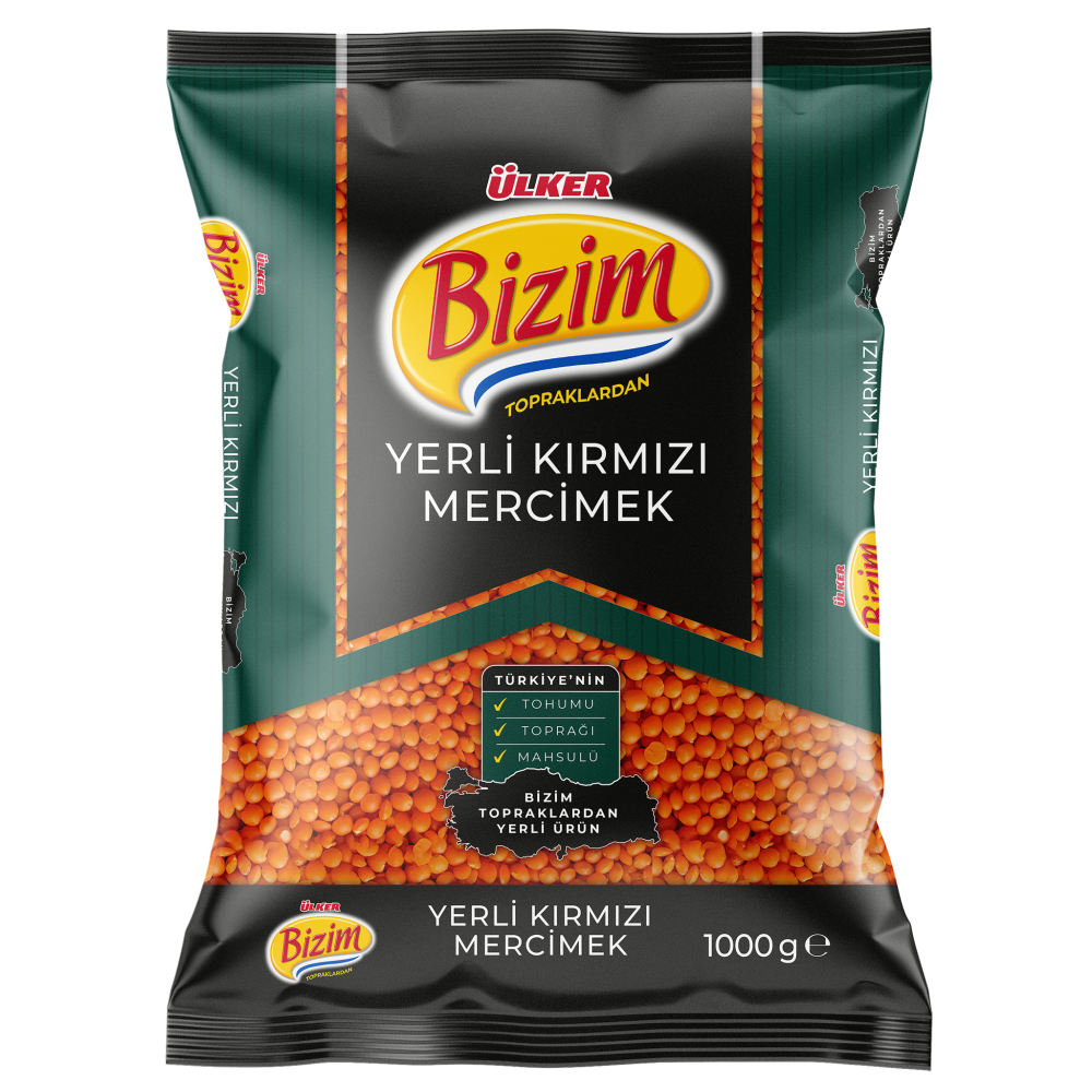 Ülker Bizim Yerli Kırmızı Mercimek 1 kg Bakliyat Fiyatı