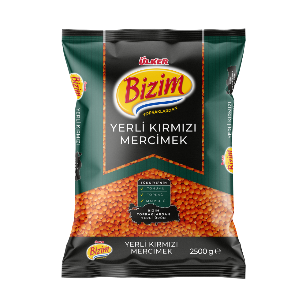 Ülker Bizim Yerli Kırmızı Mercimek 2,5 kg Bakliyat Fiyatı