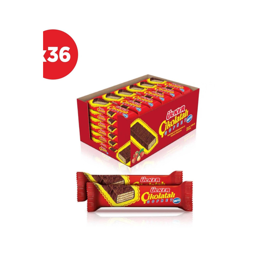 Ülker Çikolatalı Gofret 36 G 36lı Çikolata ve Gofret Fiyatı