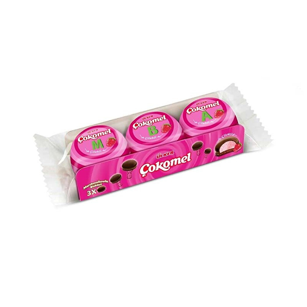 Ülker Çokomel Marshmallow Çilekli 36 G Bisküvi ve Kek Fiyatı